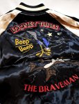 画像4: THE BRAVEMAN / LOONY TUNENS コラボ  リバーシブルスカジャン ロードランナー トゥィーティー 刺繍  LTB-2404 (4)