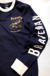 画像5: THE BRAVEMAN / LOONY TUNES コラボ  コヨーテ 長袖Tシャツ 刺繍 LTB-2401 ネイビー (5)