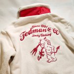 画像3: TEDMAN(テッドマン） フリースジャケット  チェーン刺繍 TDFJ-100 オフホワイト (3)