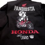 画像5: Honda / Pandiesta コラボ [  CT125 ]  コットンWライダースジャケット プリント 刺繍  533513 ブラック (5)