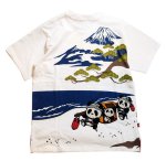 画像3: PANDIESTA JAPAN (パンディエスタ） [ 熊猫五十三次 ] Tシャツ プリント  刺繍  554859 (3)