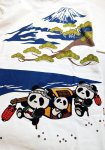 画像5: PANDIESTA JAPAN (パンディエスタ） [ 熊猫五十三次 ] Tシャツ プリント  刺繍  554859 (5)