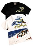 画像1: PANDIESTA JAPAN (パンディエスタ） [ 熊猫五十三次 ] Tシャツ プリント  刺繍  554859 (1)