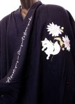 画像3: 今昔 ( KON-JAKU )   デザイン羽織り ダブルガーゼ  KJ-29202 ネイビー (3)