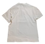 画像2: go slow caravan  フェス猫  プリント 半袖Tシャツ  (USAコットン）321910 ホワイト (2)