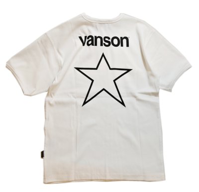 画像2: vanson  (バンソン）ワンスター プリント  テレコ   Tシャツ  NVST-2408