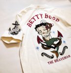 画像4: THE BRAVEMAN / Bettyboop コラボ  マーメイドベティー刺繍  プリント Tシャツ  BBB-2417 (4)
