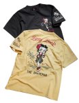 画像1: THE BRAVEMAN / Bettyboop コラボ  ハワイアンベティー刺繍  プリント Tシャツ  BBB-2415 (1)