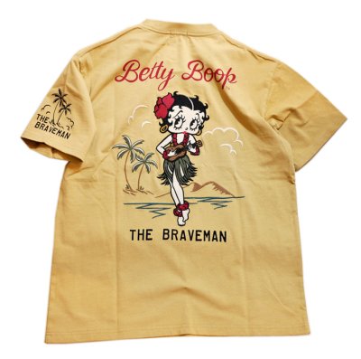 画像1: THE BRAVEMAN / Bettyboop コラボ  ハワイアンベティー刺繍  プリント Tシャツ  BBB-2415