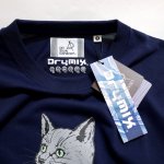 画像4: go slow caravan   カキ氷猫 ドライTシャツ 325601 ネイビー （Drymix素材） (4)