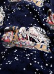 画像5:  HOUSTON (ヒューストン） ALOHA SHIRT 歌川国芳( 相馬の古内裏)  MADE IN JAPAN  41076  ネイビー  (5)