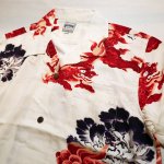 画像3:  HOUSTON (ヒューストン） ALOHA SHIRT ( 唐獅子牡丹  )  41110 ホワイト (3)