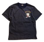 画像2: THE BRAVEMAN / Bettyboop コラボ  刺繍  プリント Tシャツ  BBB-2435 ウォバッシュ (2)