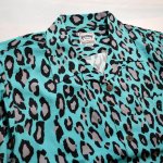 画像2:  HOUSTON (ヒューストン） ALOHA SHIRT [ LEOPARD ]  41103 ミント (2)