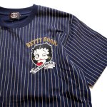 画像4: THE BRAVEMAN / Bettyboop コラボ  刺繍  プリント Tシャツ  BBB-2435 ウォバッシュ (4)