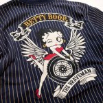 画像3: THE BRAVEMAN / Bettyboop コラボ  刺繍  プリント Tシャツ  BBB-2435 ウォバッシュ (3)