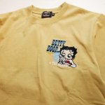 画像4: THE BRAVEMAN / Bettyboop コラボ  刺繍  プリント Tシャツ  BBB-2438 サンドベージュ (4)