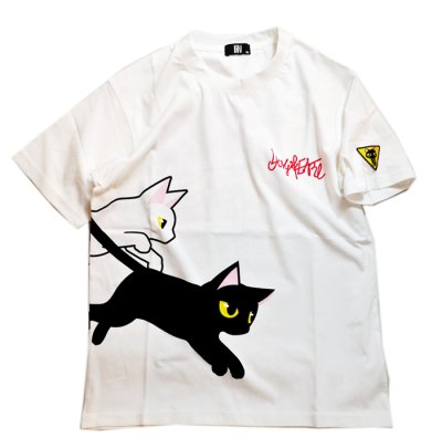 画像1: LIN (リン） Lamy and Earl   [みんなでジャンピング〜ッ！] プリント Tシャツ  AL-75078