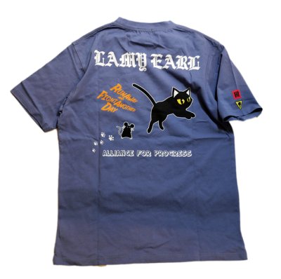 画像1: LIN (リン） Lamy and Earl   [ 逃げるが勝ち  ] プリント  Tシャツ AL-75611