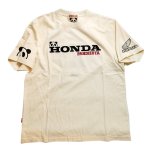 画像2: Honda / Pandiesta コラボ   WINGサガラ刺繍  Tシャツ 554505 アイボリー (2)