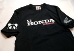 画像4: Honda / Pandiesta コラボ   WINGサガラ刺繍  Tシャツ 554505 ブラック (4)