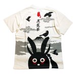 画像6: 黒兎華 [ カラス黒兎華 ]　プリント 刺繍  レーヨンＴシャツ AL-758011 (6)