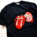 画像3: ローリングストーンズ / JACKROSE コラボ  [ CHERRY&TONGUE ] ビックシルエットTシャツ 554566 サガラ刺繍 ブラック (3)