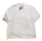 画像2: ローリングストーンズ / JACKROSE コラボ  [ CHERRY&TONGUE ] ビックシルエットTシャツ 554566 サガラ刺繍 ホワイト (2)