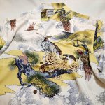 画像3:  HOUSTON (ヒューストン） ALOHA SHIRT ( 鷹  )  41108 ホワイト (3)