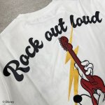 画像6: FLAGSTAFF(フラッグスタッフ) / ミッキーマウスコラボ  「ROCK OUT LOUD」刺繍 半袖Tシャツ  442500 ホワイト (6)