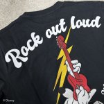 画像7: FLAGSTAFF(フラッグスタッフ) / ミッキーマウスコラボ  「ROCK OUT LOUD」刺繍 半袖Tシャツ  442500 ブラック (7)