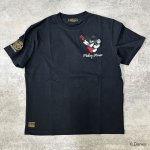 画像2: FLAGSTAFF(フラッグスタッフ) / ミッキーマウスコラボ  「ROCK OUT LOUD」刺繍 半袖Tシャツ  442500 ブラック (2)