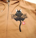 画像7: LIN (リン） Lamy and Earl  [ LAMY AND EARLのロゴでキャットタワー ] 総刺繍パーカー AL-75126 ベージュ (7)