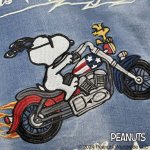 画像3: FLAGSTAFF(フラッグスタッフ) /SNOOPY コラボ  ストレッチデニム ウエスタンシャツ 443074 ブリーチ (3)