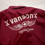 画像4: vanson （バンソン）コーチジャケット（ナイロン） NVSL-2207 ワイン (4)