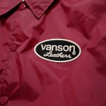 画像5: vanson （バンソン）コーチジャケット（ナイロン） NVSL-2207 ワイン (5)