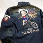 画像6: THE BRAVEMAN / BETTYBOOP コラボ  ワッペン 刺繍 デニムシャツ BBB-2452 インディゴ (6)