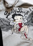 画像3: THE BRAVEMAN / Bettyboop コラボ  ウイングベティー  刺繍 ジップパーカー(裏毛） BBB−2457 グレー (3)