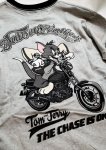 画像3:   VANSON (バンソン）tom&jerry コラボ  刺繍 長袖Tシャツ  TJV-2434 ミックスグレー (3)