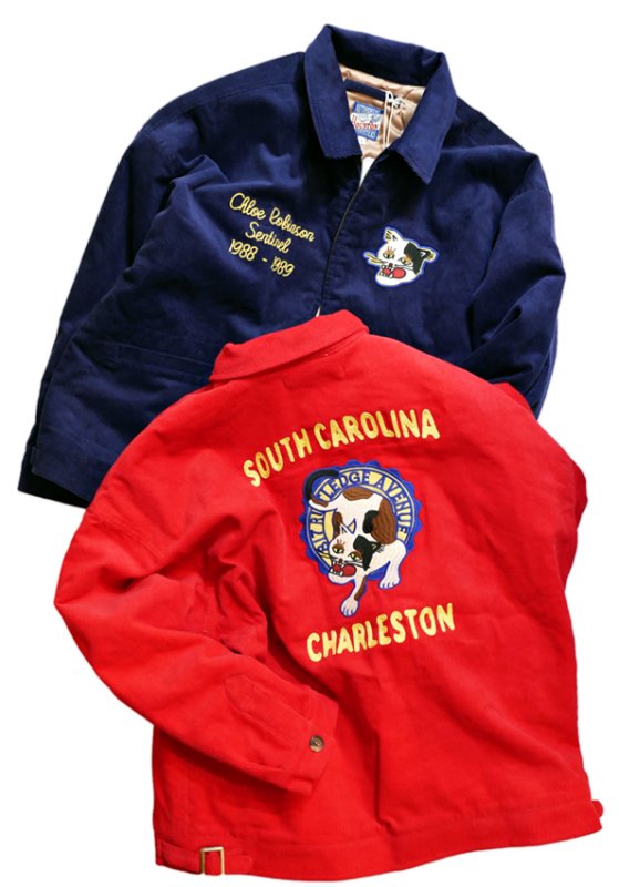 画像9: 再入荷 HOUSTON woman (ヒューストン ウーマン） ワイド コーデロイ ジャケッット   [ CAT ]  5006W ネイビー (9)