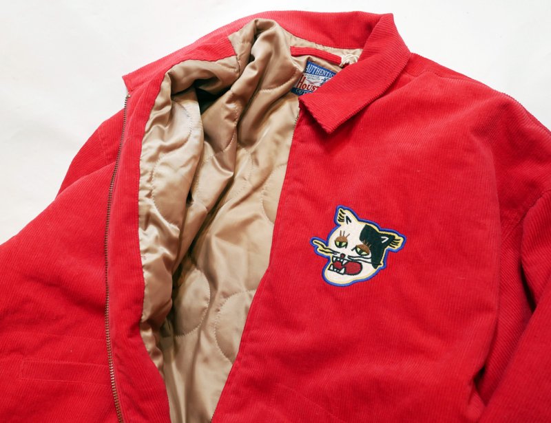 画像5: 再入荷 HOUSTON woman (ヒューストン ウーマン） ワイド コーデロイ ジャケッット   [ CAT ]  5006W レッド (5)