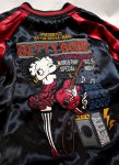 画像8: THE BRAVEMAN / BETTY BOOP コラボ  リバーシブルスカジャン  総刺繍  BBB-2505 ブラック×ベージュ / ブラック×ワイン (8)