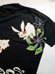 画像15: 今昔 ( KON-JAKU )   [ 風車 ]  プリント 刺繍 Tシャツ　KJ-27002 (15)