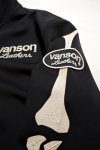 画像4: vanson ( バンソン ) ボーンスカル 立体プリント トラックジャケット  NVSZ-2503 ブラック (4)