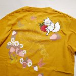 画像6: 今昔 ( KON-JAKU )   [ 苺の香り ]  プリント 刺繍 Tシャツ　KJ-29184  (6)