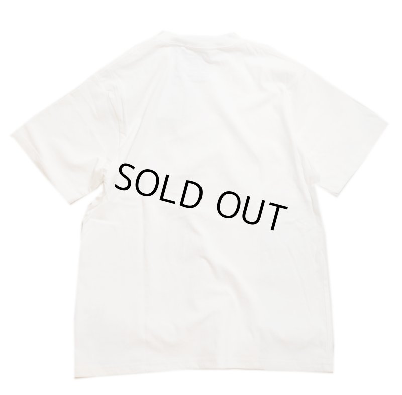 画像2: go slow caravan / ドムドムバーガーコラボ   びたびたバターフィッシュ猫Tシャツ  プリント (USAコットン）341962 ホワイト (2)