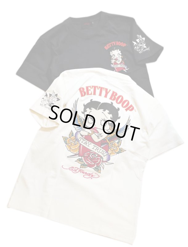 画像1: THE BRAVEMAN [ Bettyboop / Ed Hardy コラボ ]  刺繍  プリント Tシャツ  BED-2503 (1)