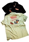 画像1: vanson / トムとジェリー  刺繍  ボーリングシャツ  TJV-2520  (1)
