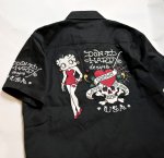 画像3:  Bettyboop / Ed Hardy コラボ   刺繍  ワークシャツ  BED-2505 (3)