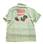 画像2: vanson / トムとジェリー  刺繍  ボーリングシャツ  TJV-2520  (2)